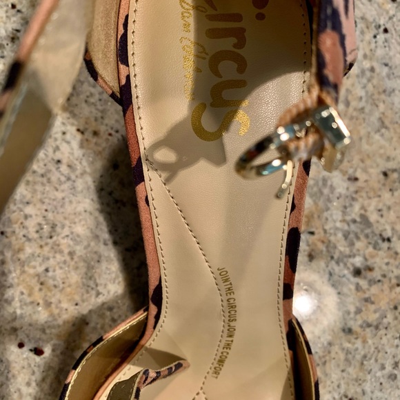 Sam Edelman - Joelle Nude Leopard Shoes Size 9.5 B - Picture 5 of 11